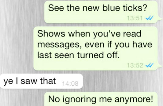 When Your Crush Blue Ticks You