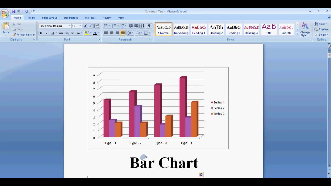 How Do I Add a Chart Title in Microsoft Word?