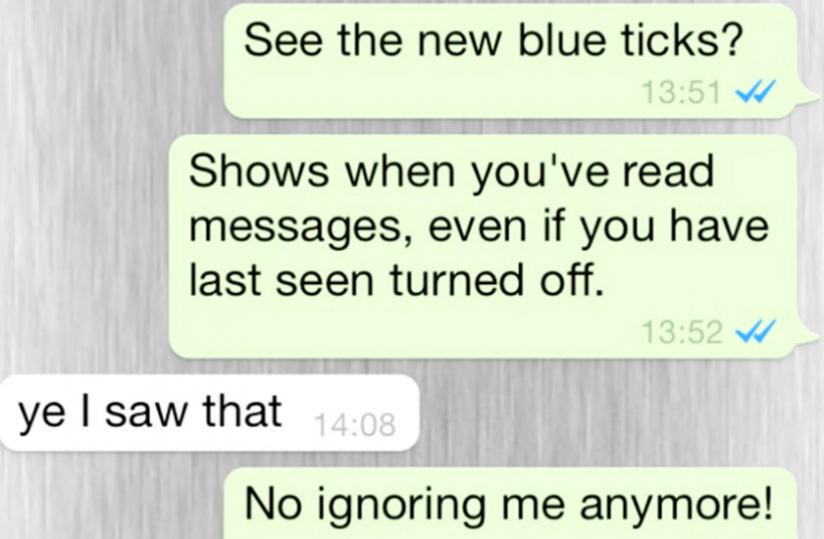 When Your Crush Blue Ticks You