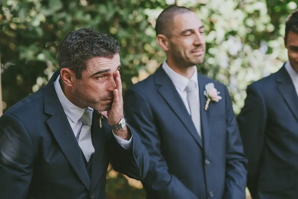 Do Guys Cry At Their Wedding