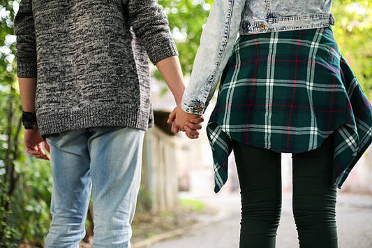 When A Girl Grabs Your Arm While Walking