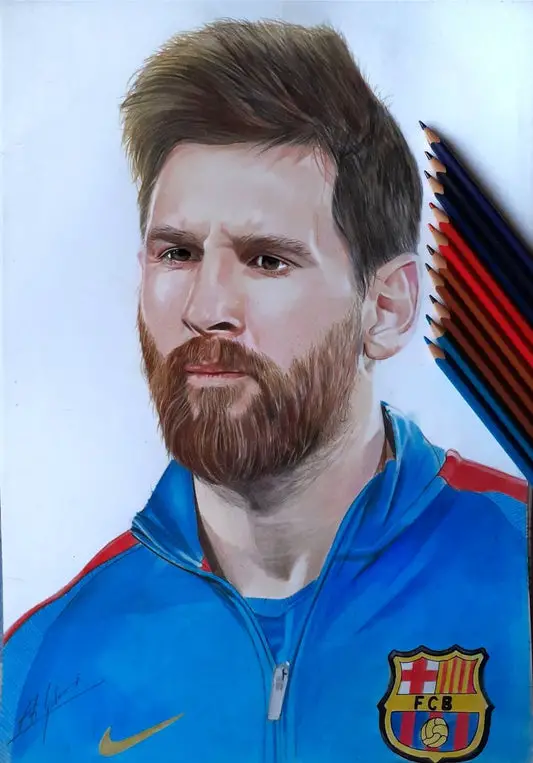 How To Draw Messi