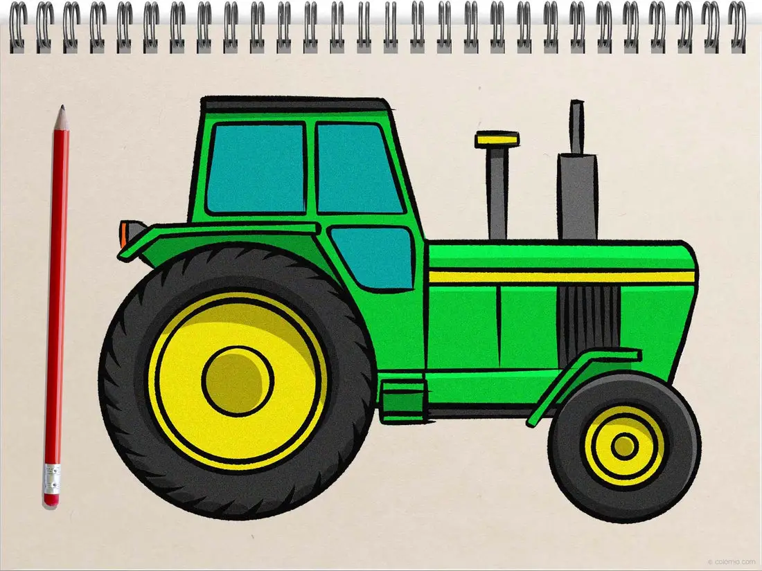 How To Draw A Tractor