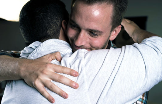 Do Guys Hug Over or Under