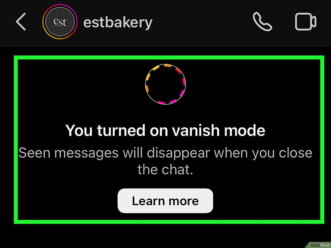 Why Would A Girl Turn On Vanish Mode