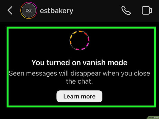 Why Would A Girl Turn On Vanish Mode